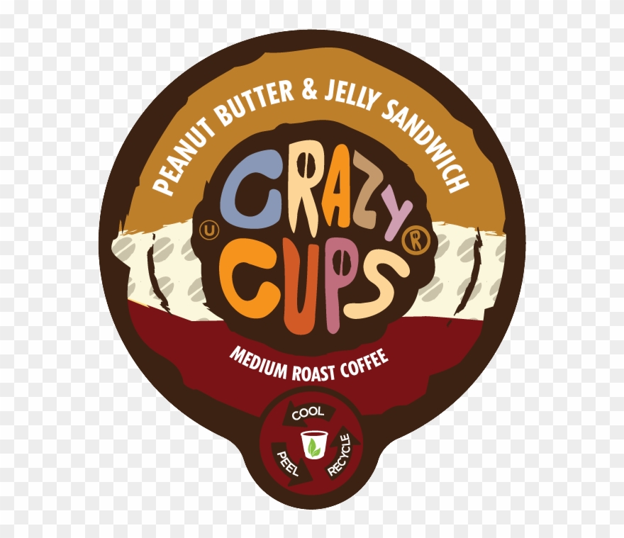 Crazy Cups Peanut Butter And Jelly Sandwich Single - Crazy Cups Peanut Butter And Jelly Sandwich Flavored Clipart