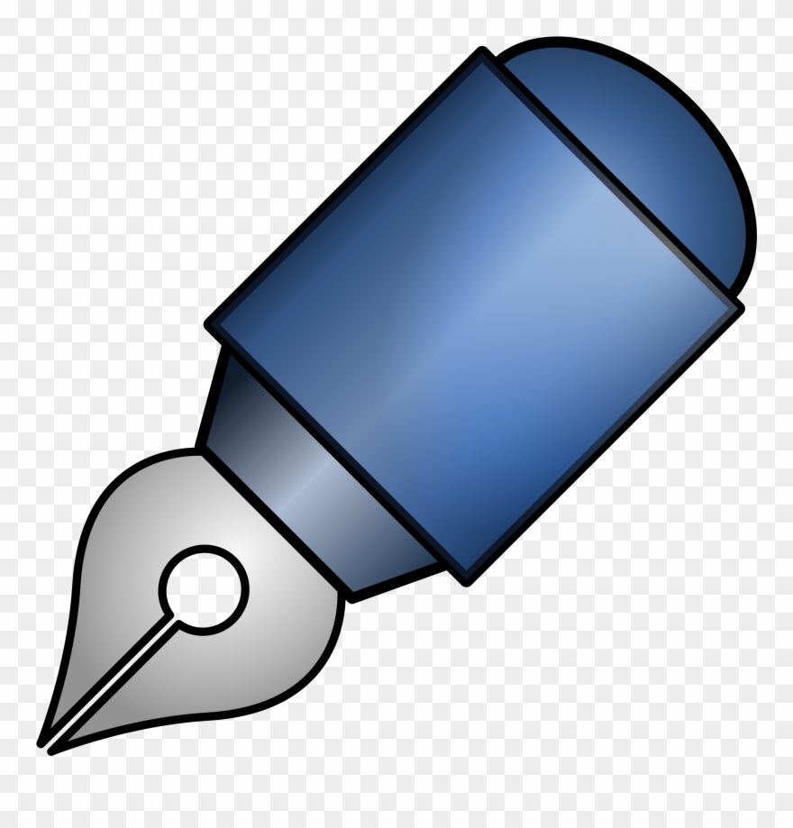 Clipart Pen Blue Pen - Vektor Gambar Pena - Png Download