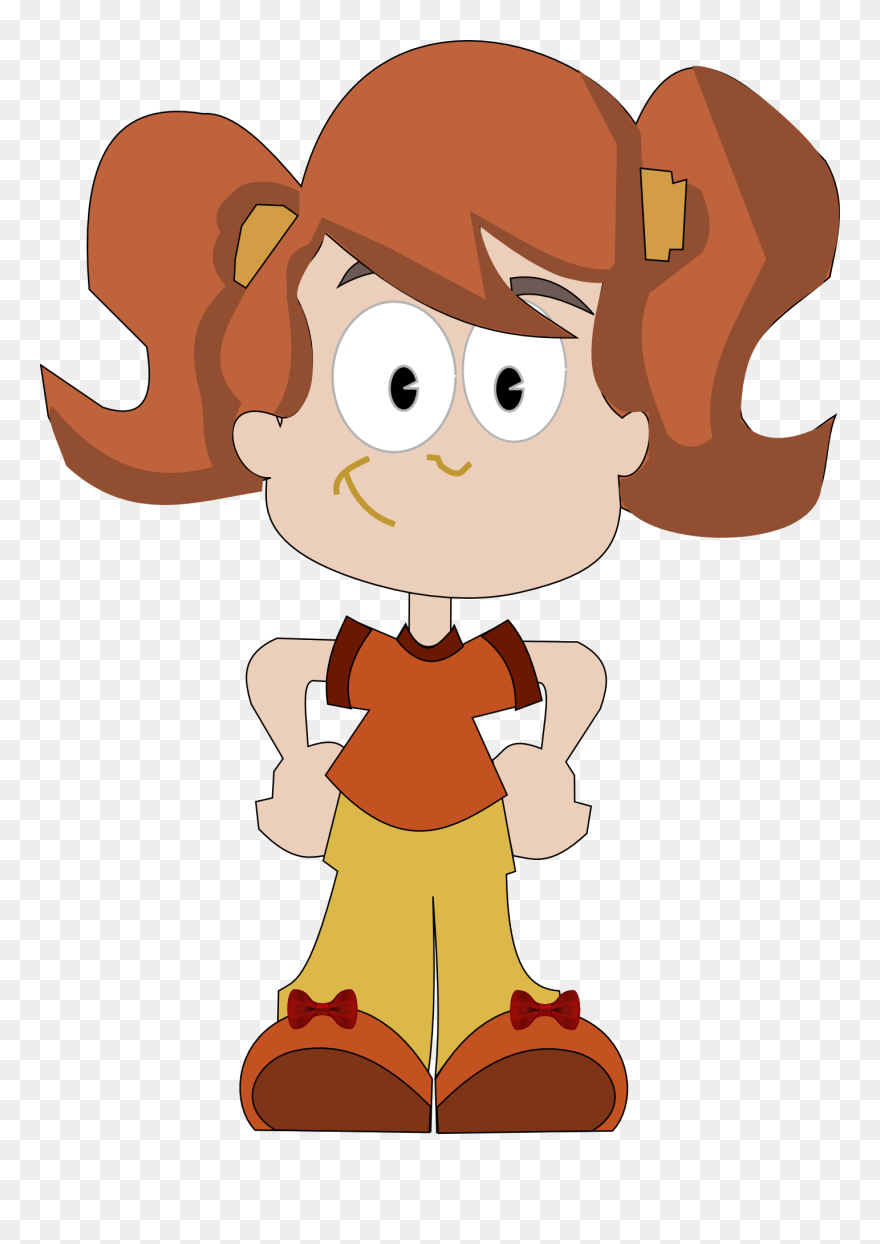 Vector - Kız Çocuğu Resmi Animasyon Clipart