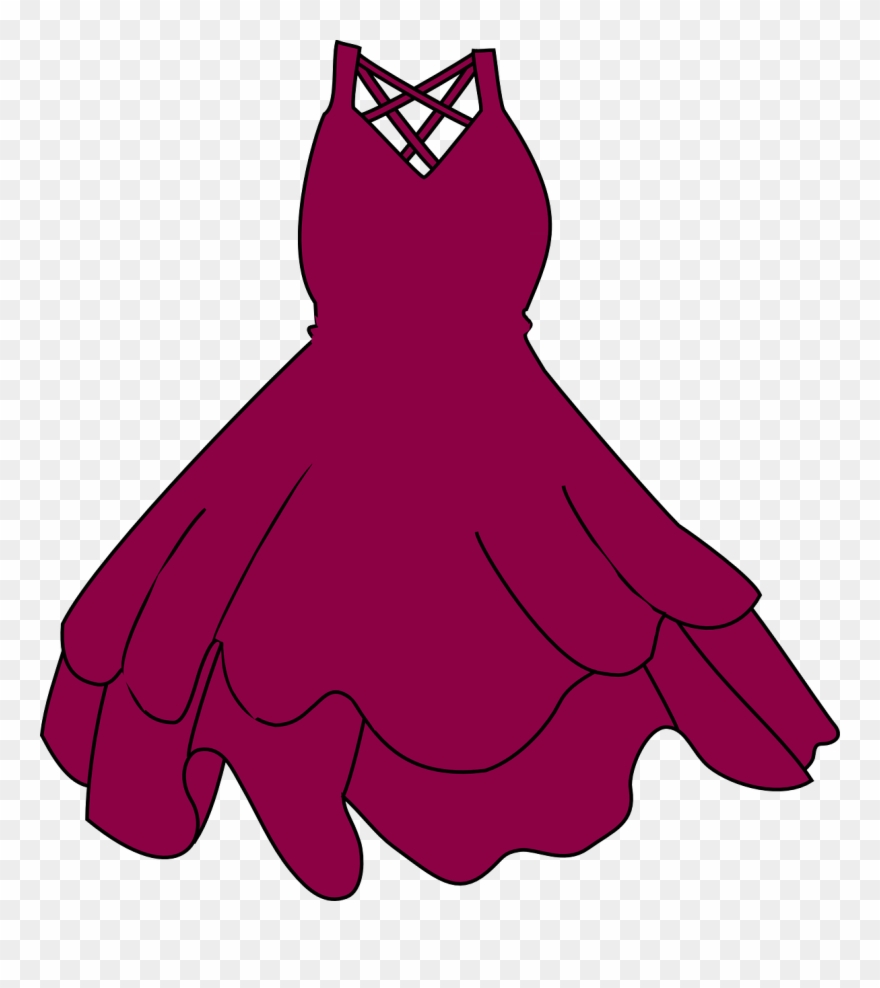 Clip Art At Clker Com Vector Online - Black Dress Clip Art - Png Download