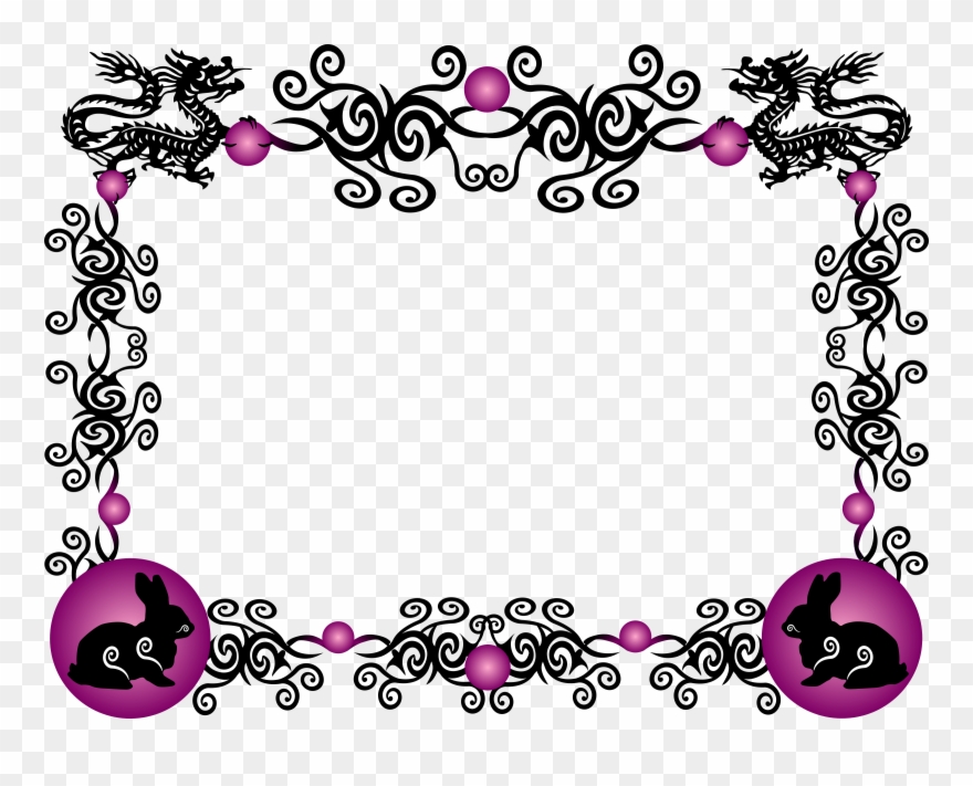 Big Image - Chinese New Year Dog Border Clipart