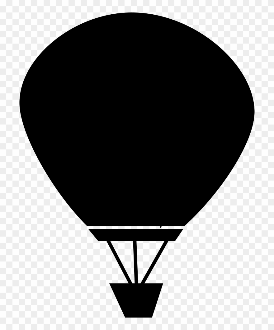 Png File - Hot Air Balloon Clipart Black Transparent Png