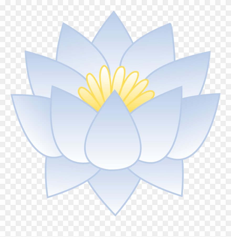 Lotus Clipart Light Blue Flower - Clip Art - Png Download