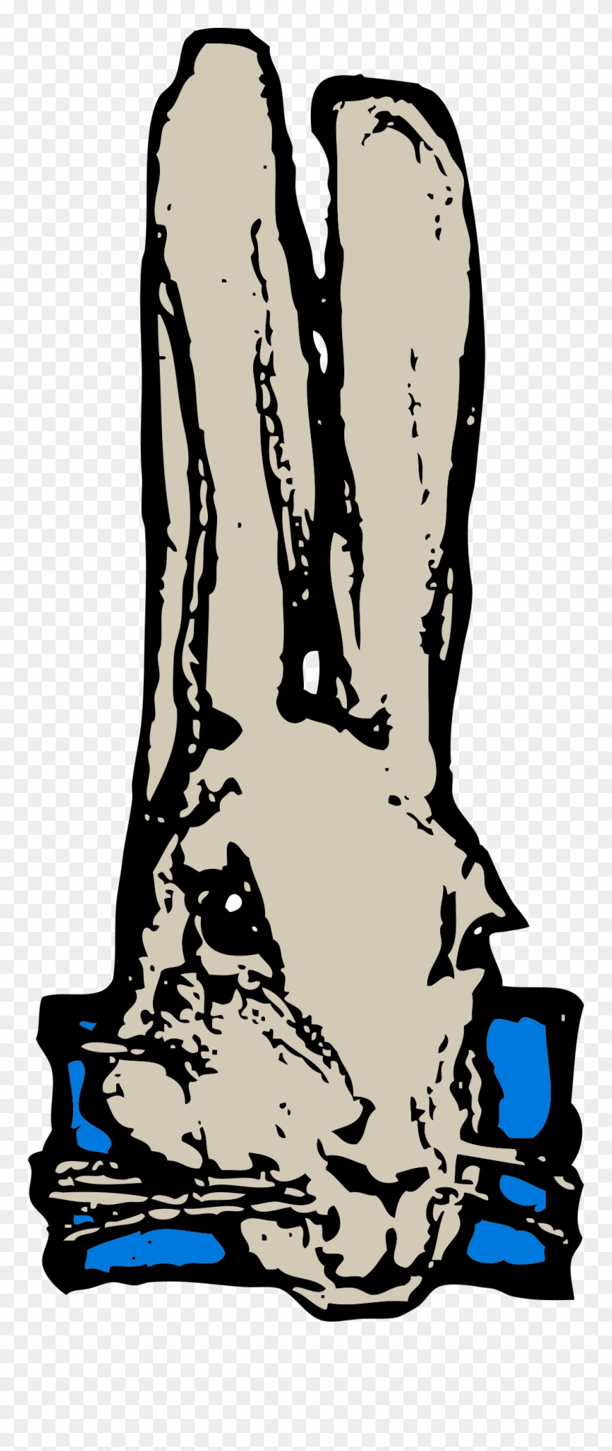 Big Image - Rabbit Head Clipart