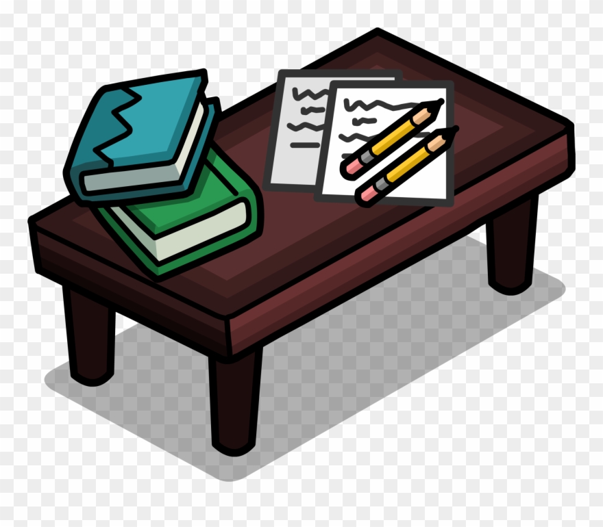 Image Cpu Student Desk Sprite - Escritorio De Estudiante Club Penguin Clipart