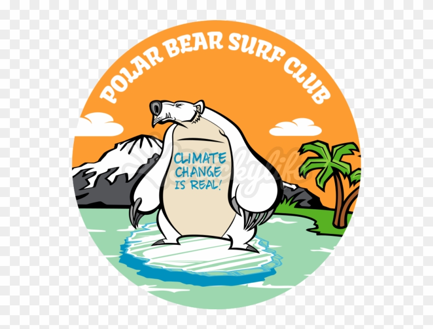 Climate Change Circle Decal - Illustration Clipart