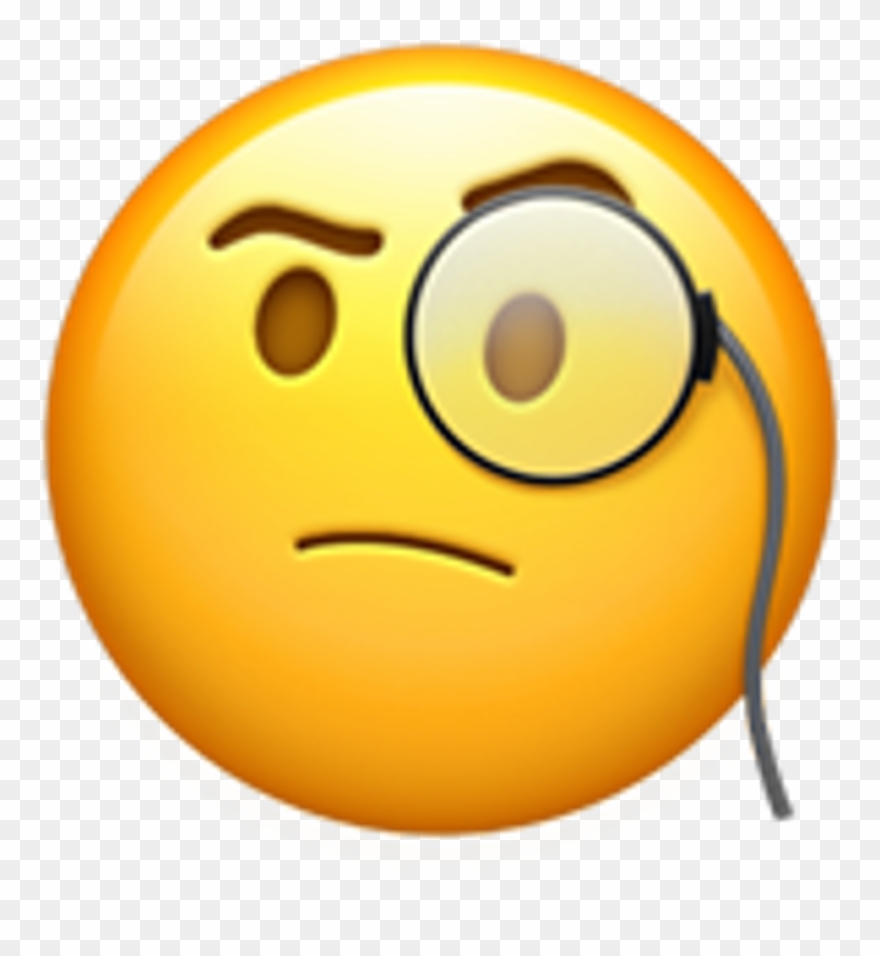 Thinking Emoji Smile Smileyface Fun Laugh Heart Black - Transparent Background Thinking Emoji Clipart