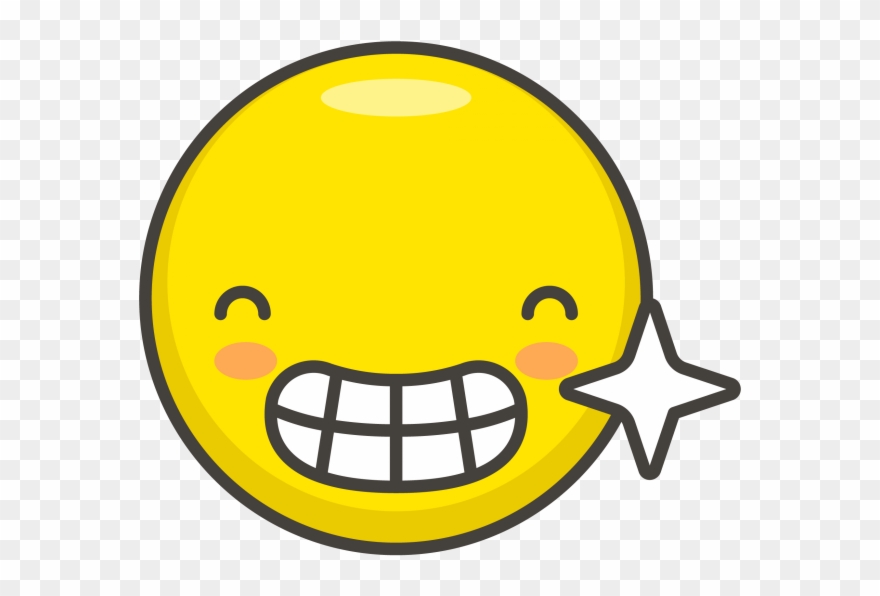 Beaming Face With Smiling Eyes Emoji - Icon Clipart