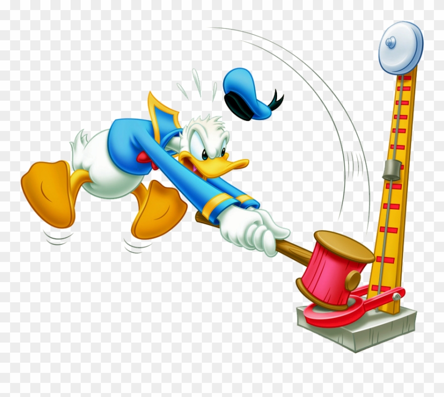 Png Stock Carnival Games Clipart - Donald Duck With Hammer Transparent Png