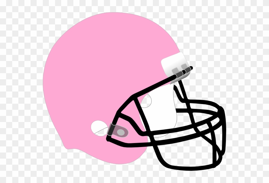 Girl Football Helmet Clipart Clip Art Free Download - Pink Football Helmet Clipart - Png Download