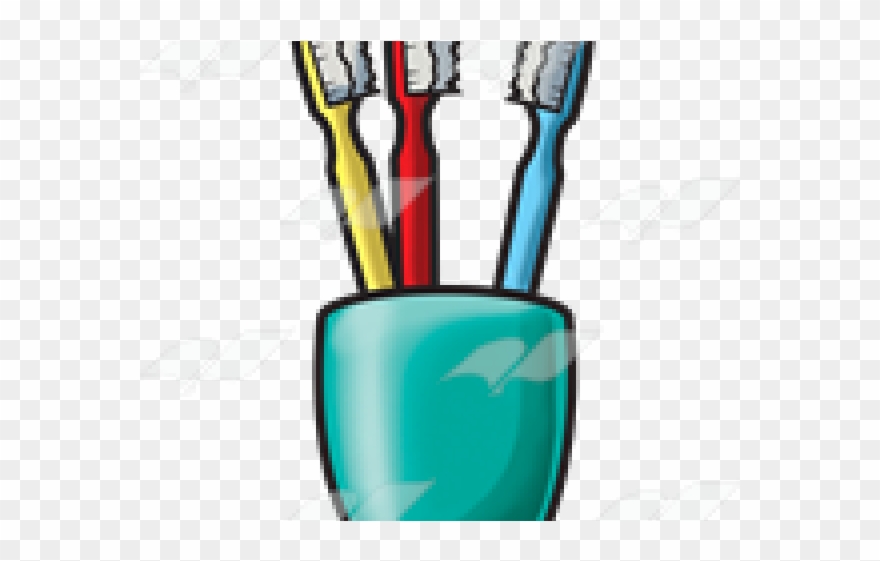 Toothbrush Clipart Toothbrush Holder - Toothbrush Holder Clipart Transparent - Png Download