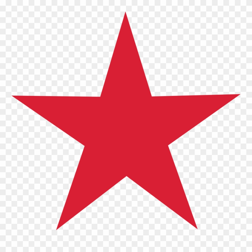 2007 - Red Star On White Background Clipart
