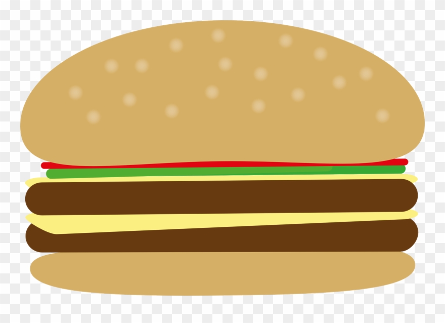 Junk Food Clipart Burger - Burger Bbq Clipart Png Transparent Png
