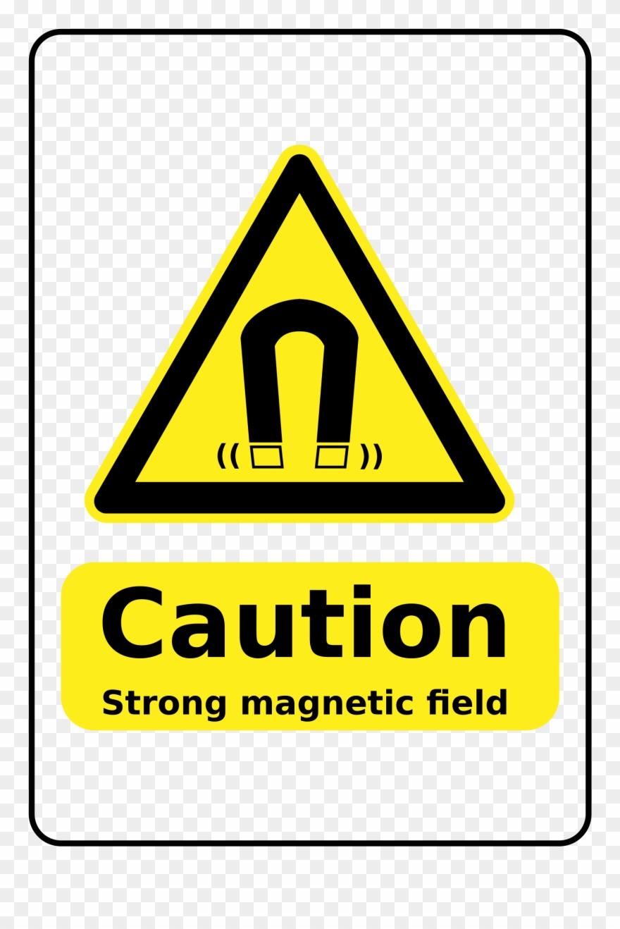 Big Image - Magnetic Field Warning Signs Clipart
