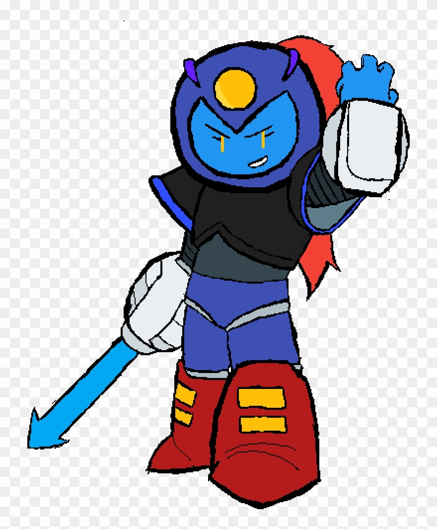 Spear Undyne - Fish Clipart