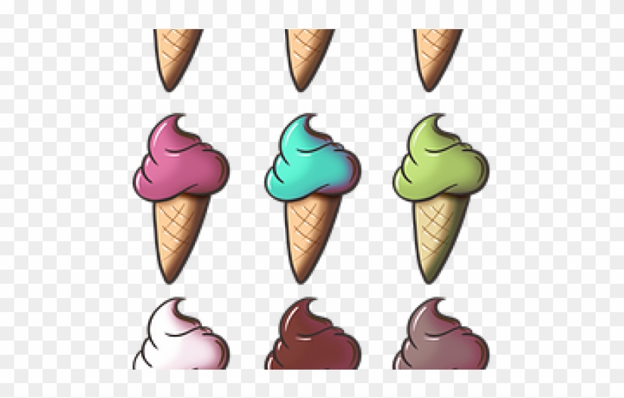 Drawn Waffle Cone Wali - Ice Cream Clipart