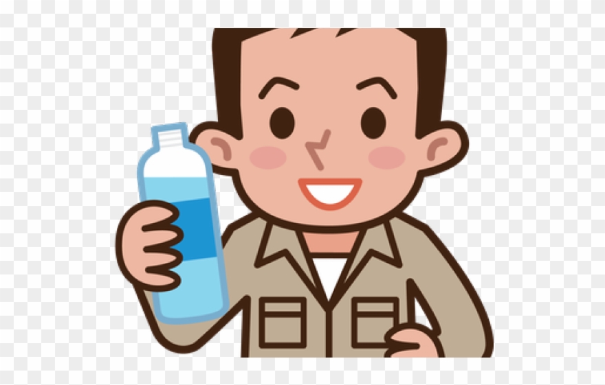 Drinking Water Clipart - Workers Drinking Water Clipart - Png Download