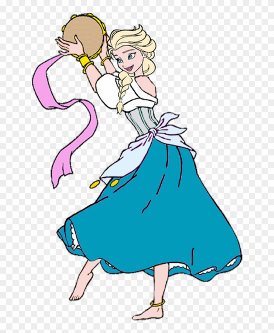 Elsa Clipart Frightened - Elsa As Esmeralda Disney - Png Download