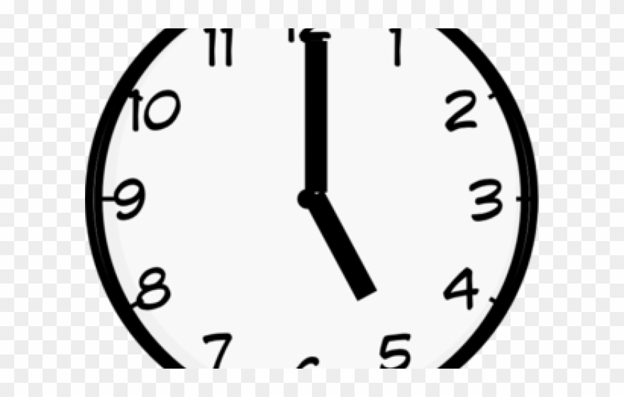 Five Clipart Clock - Clock With No Hands - Png Download