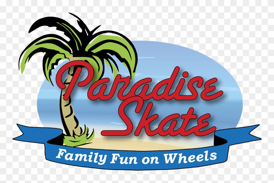 Paradise Skate Roller Rink Clipart