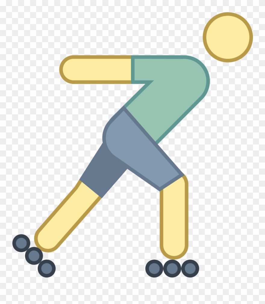Roller Skating Icon - Roller Skating Clipart