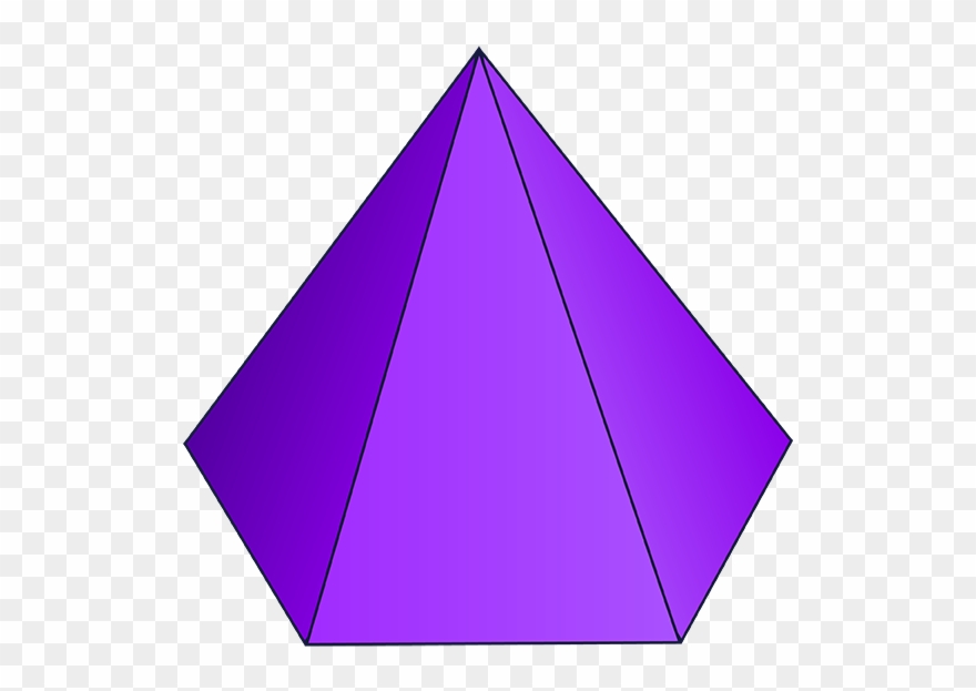 Cube Clipart 3d Cone Shape - Pyramid 3d Shape - Png Download