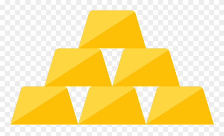 Bar Clipart Gold Biscuit - Gold Bar Gold Icon - Png Download