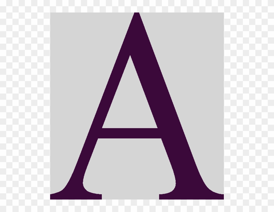 The Letter A Clip Art At Clker Clipart Of Letter A - Adobe Jenson Png Transparent Png