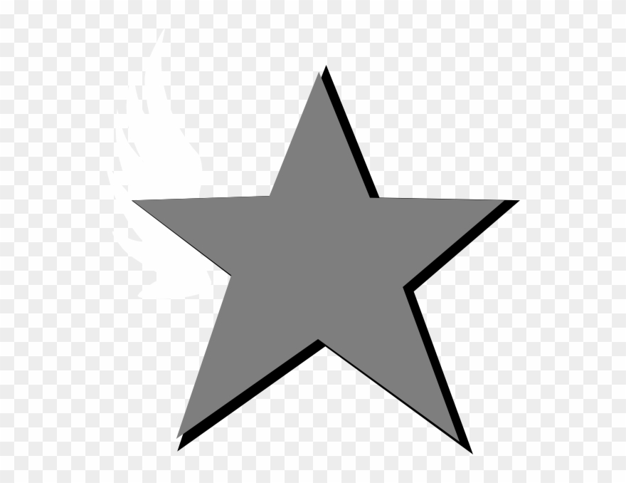 Star With Shadow Clipart - Png Download