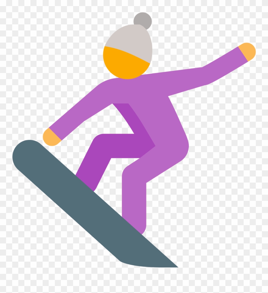 Snowboarding Icon Clipart