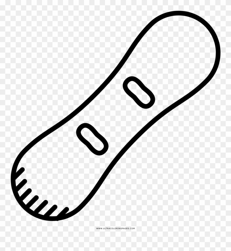 Snowboard Coloring Page Clipart