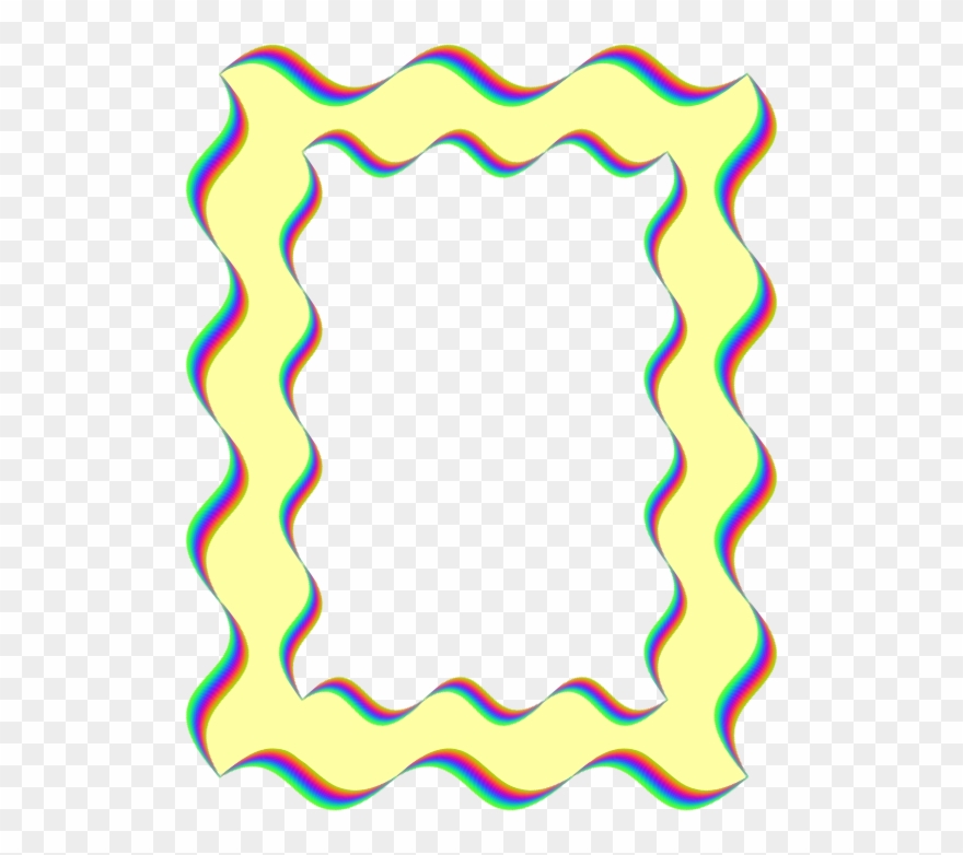 Clipart Wavy Frame - Clip Art - Png Download