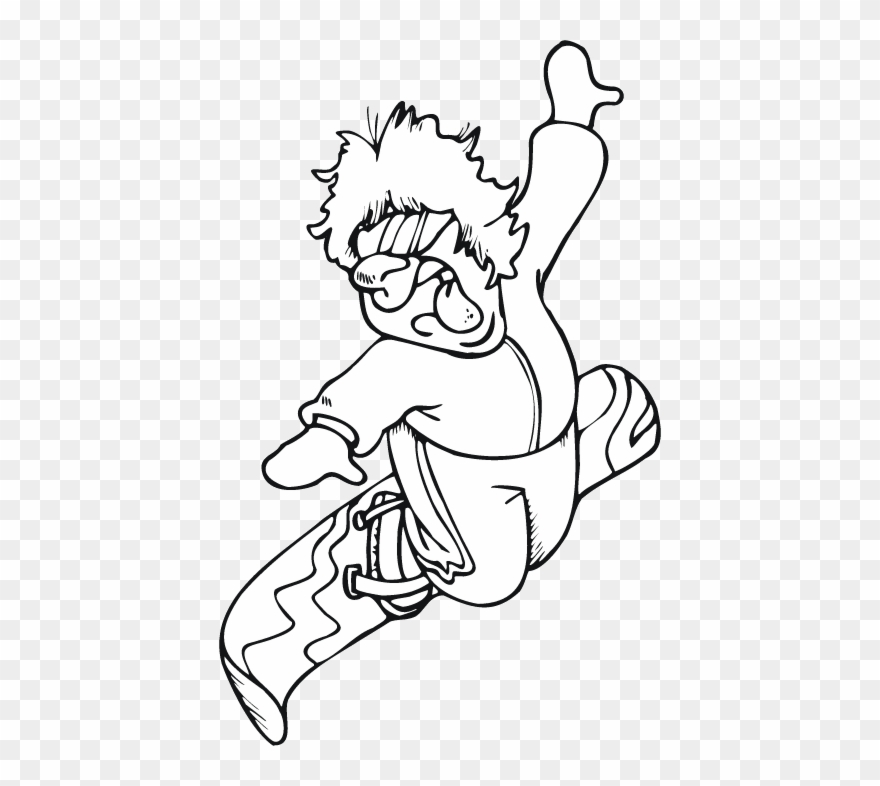 Png Transparent Library Snowboard Clipart - Cartoon