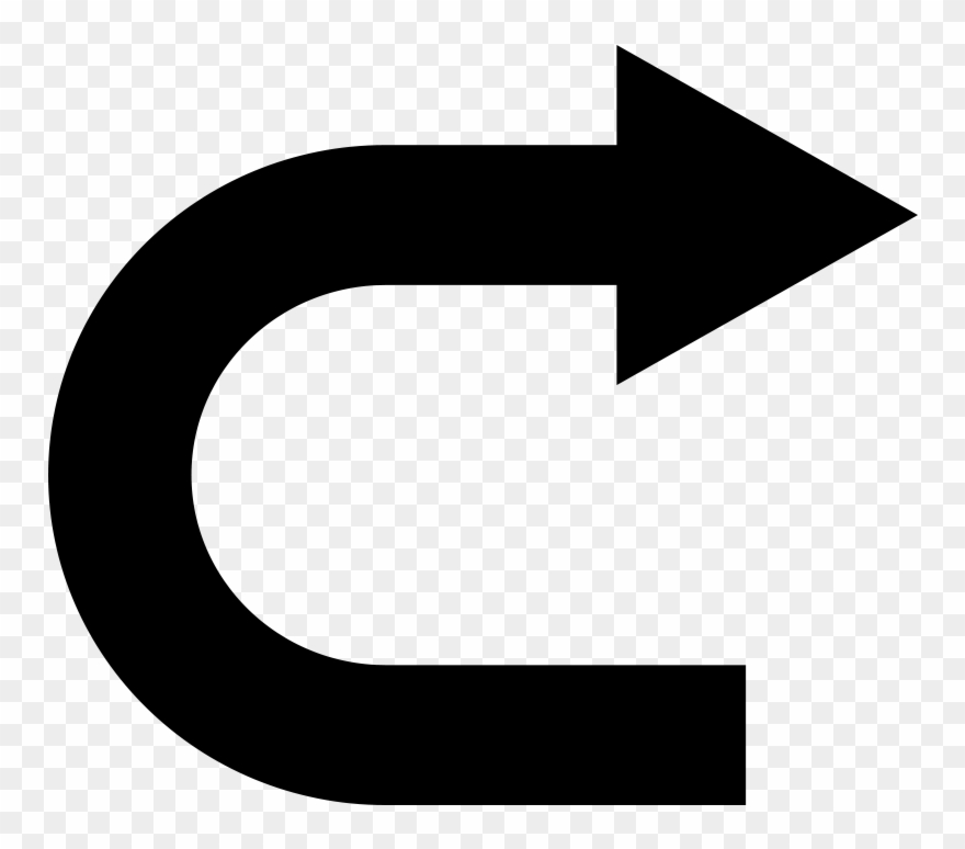 All Kinds Of Simple Black Png - U Turn Arrow Gif Clipart