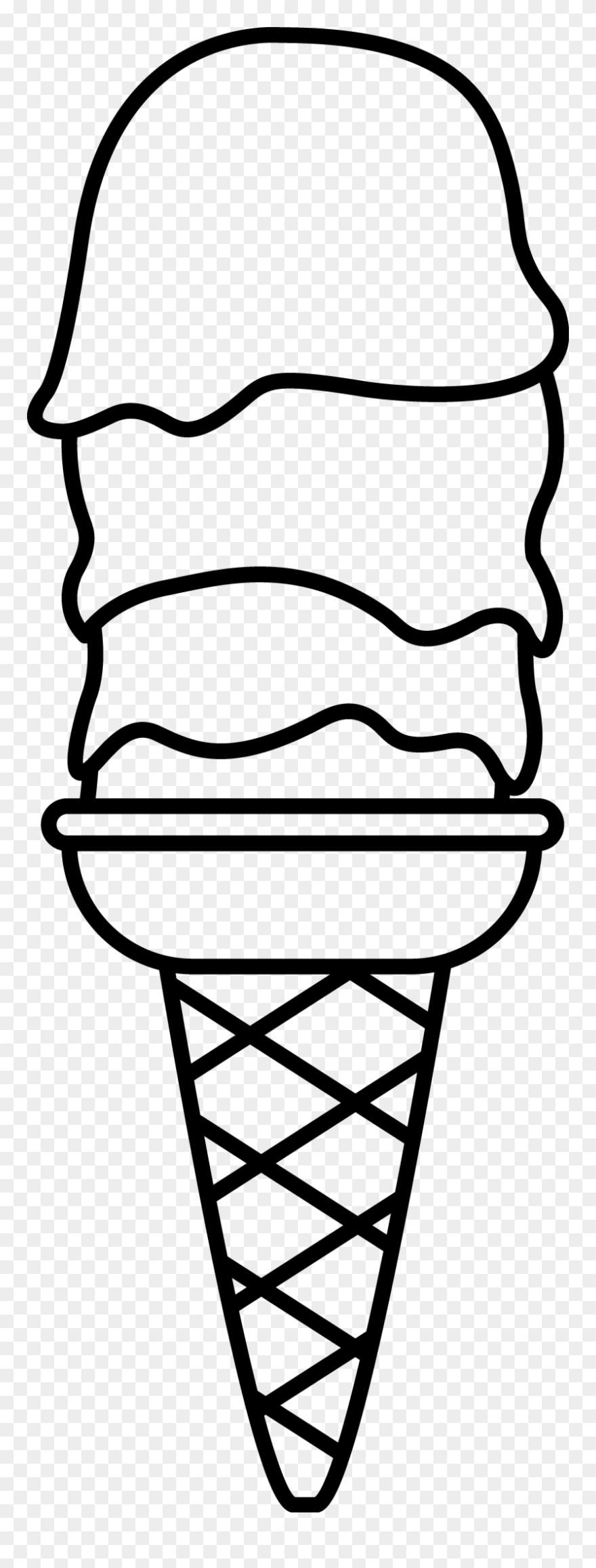 Kleurplaat Emmer Strand En Zee Ocean Themes Digital - Ice Cream Line Transparent Clipart