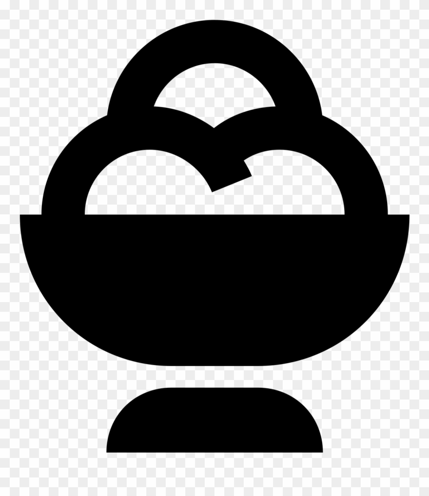 Ice Cream Sundae Icon - Icone Coupe De Glace Clipart