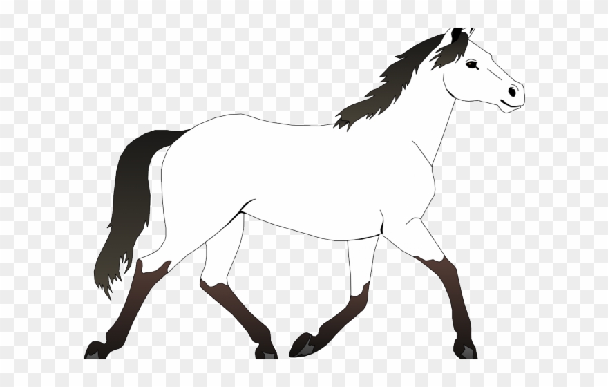 Horse Racing Clipart Christmas - Small Horse Coloring Pages - Png Download