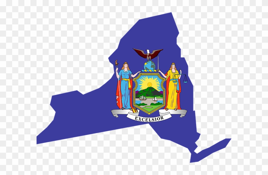Governor Cuomo Issues Zero Tolerance Policy For Insurers - New York Flag Map Clipart