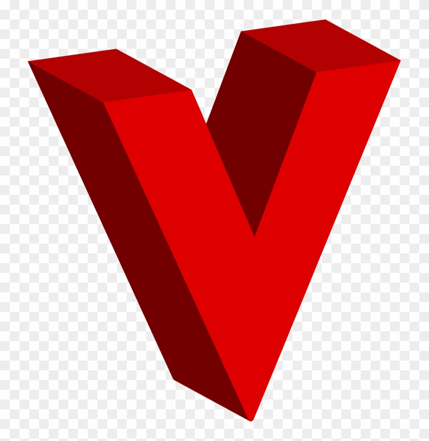 New York, Ny 10017 212 880 - Red V Png Clipart