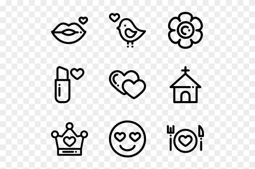 Valentine's Day - Face Icon Clipart