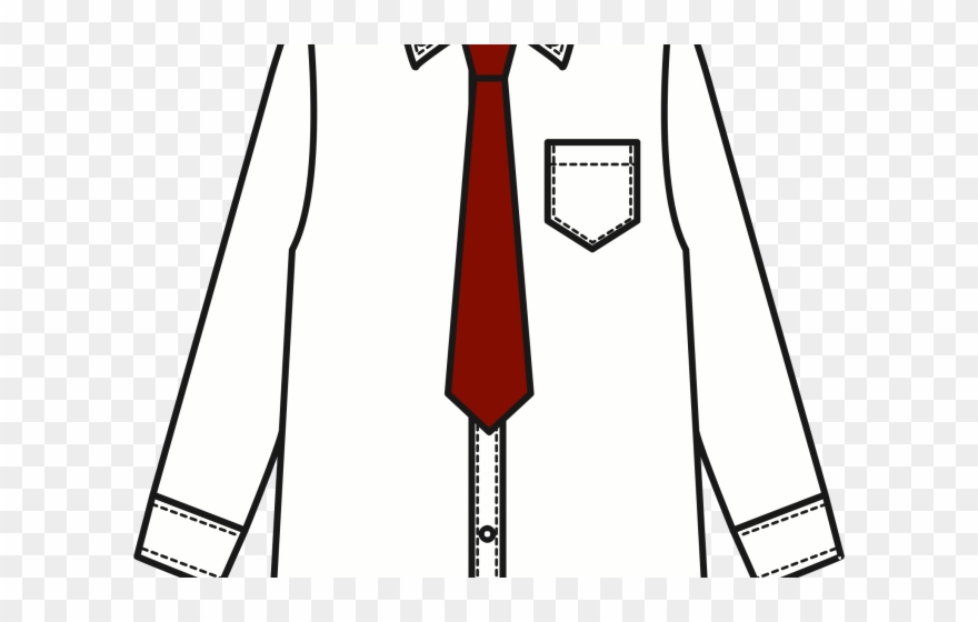 Jacket Clipart Shirt - シャツ ネクタイ イラスト - Png Download