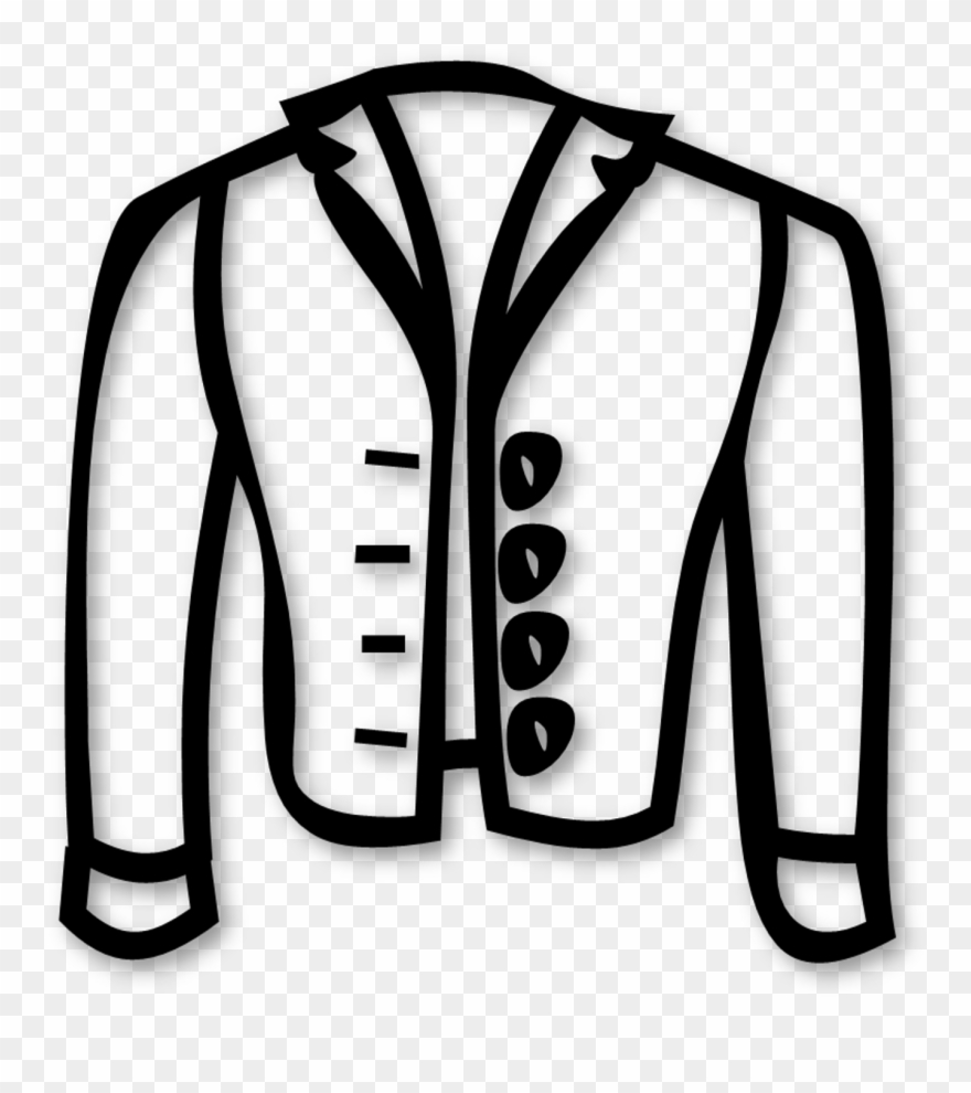 Jacket Clipart Printable - Coloring Book - Png Download