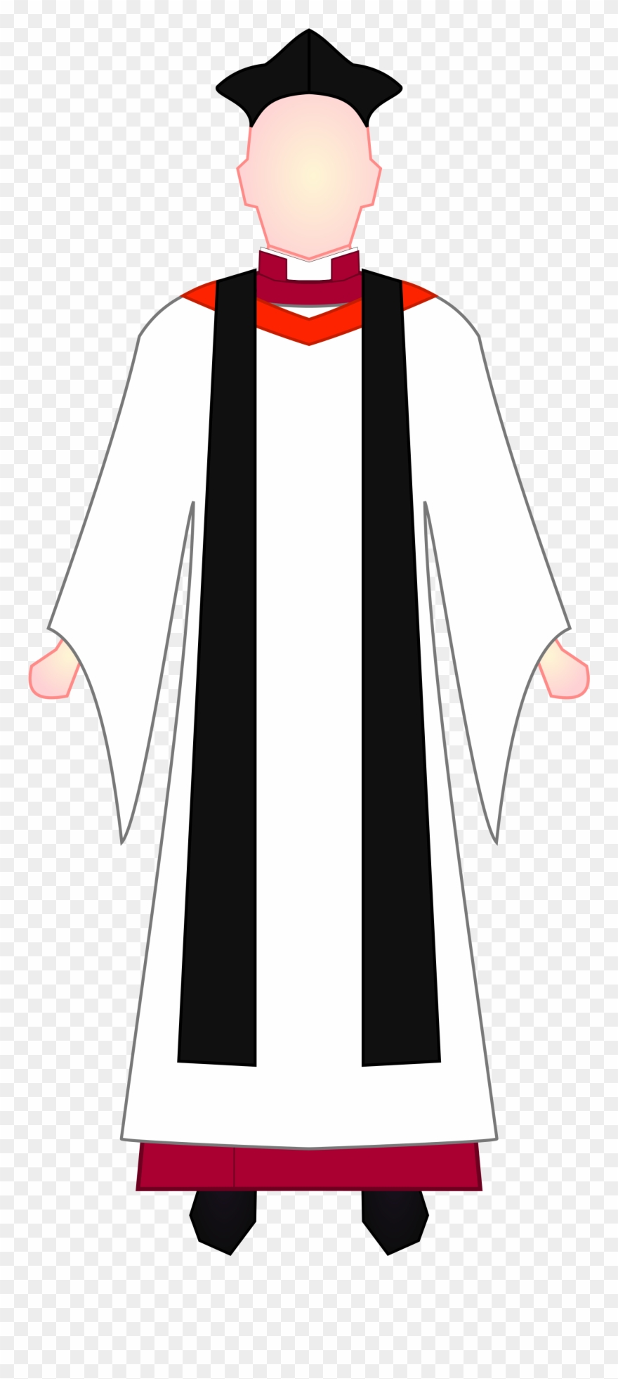 Open - Anglican Priest Png Clipart