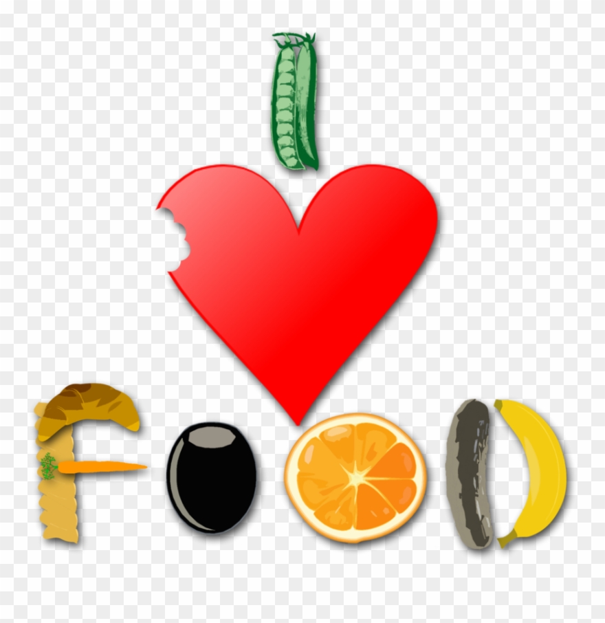 We ♥ Food - Love Food Background Clipart