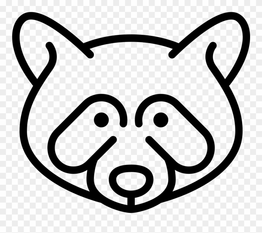 Raccoon Head Comments - Raccoon Clipart