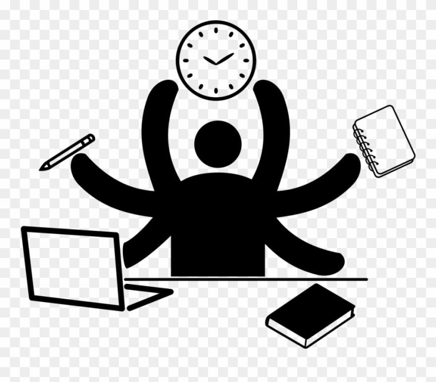 Human Multitasking Icons Gap - Multitasking Png Clipart