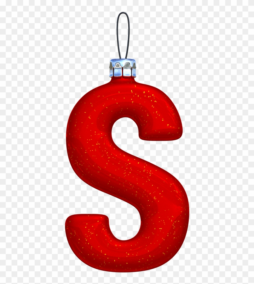Christmas Ball Font Jingle Bells Fonts Poster - Christmas Font Letter S Clipart
