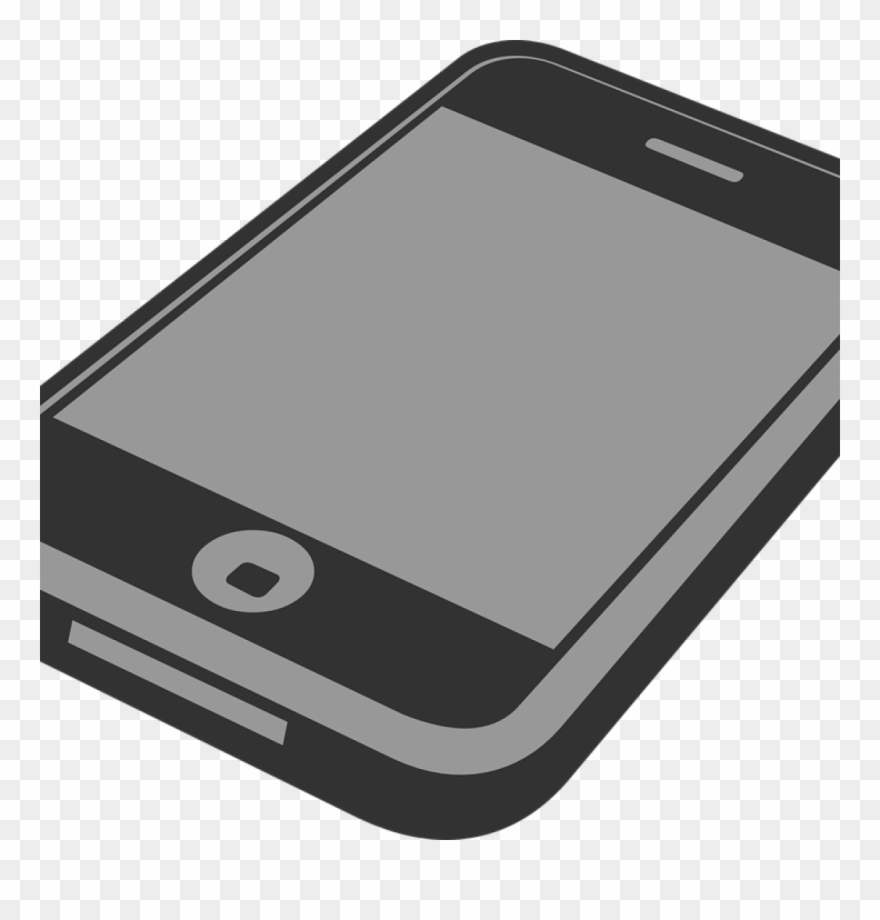 Smart Phone Clipart Apple Phone Cell Free Vector Graphic - Movil Fondo Transparente - Png Download