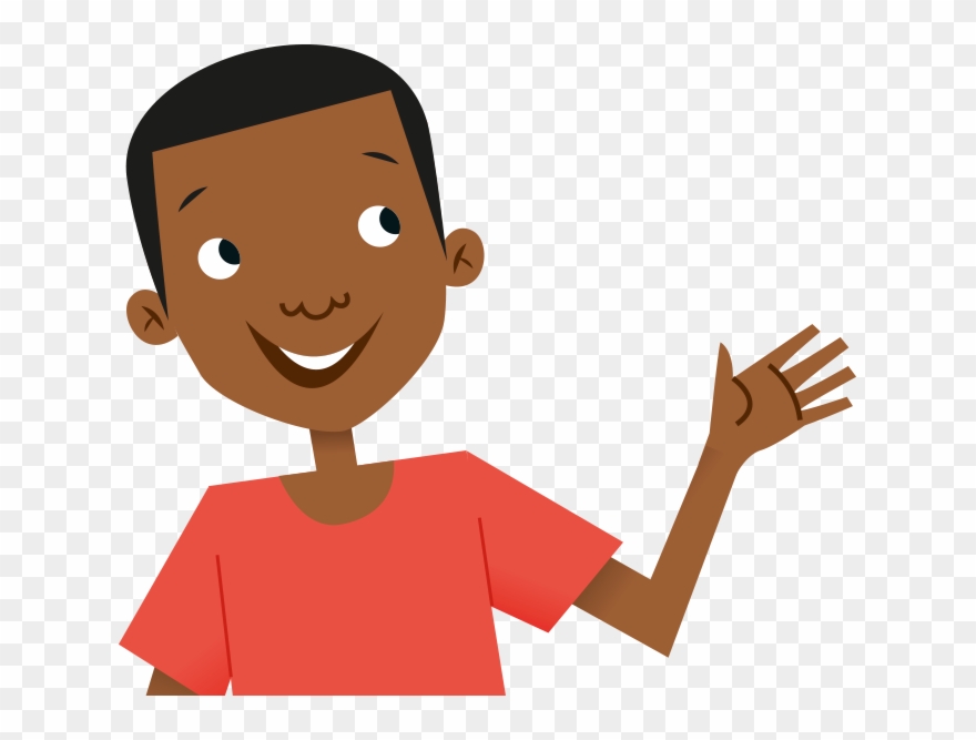 Country Clipart African Child - Kid Waving Hello Clipart - Png Download
