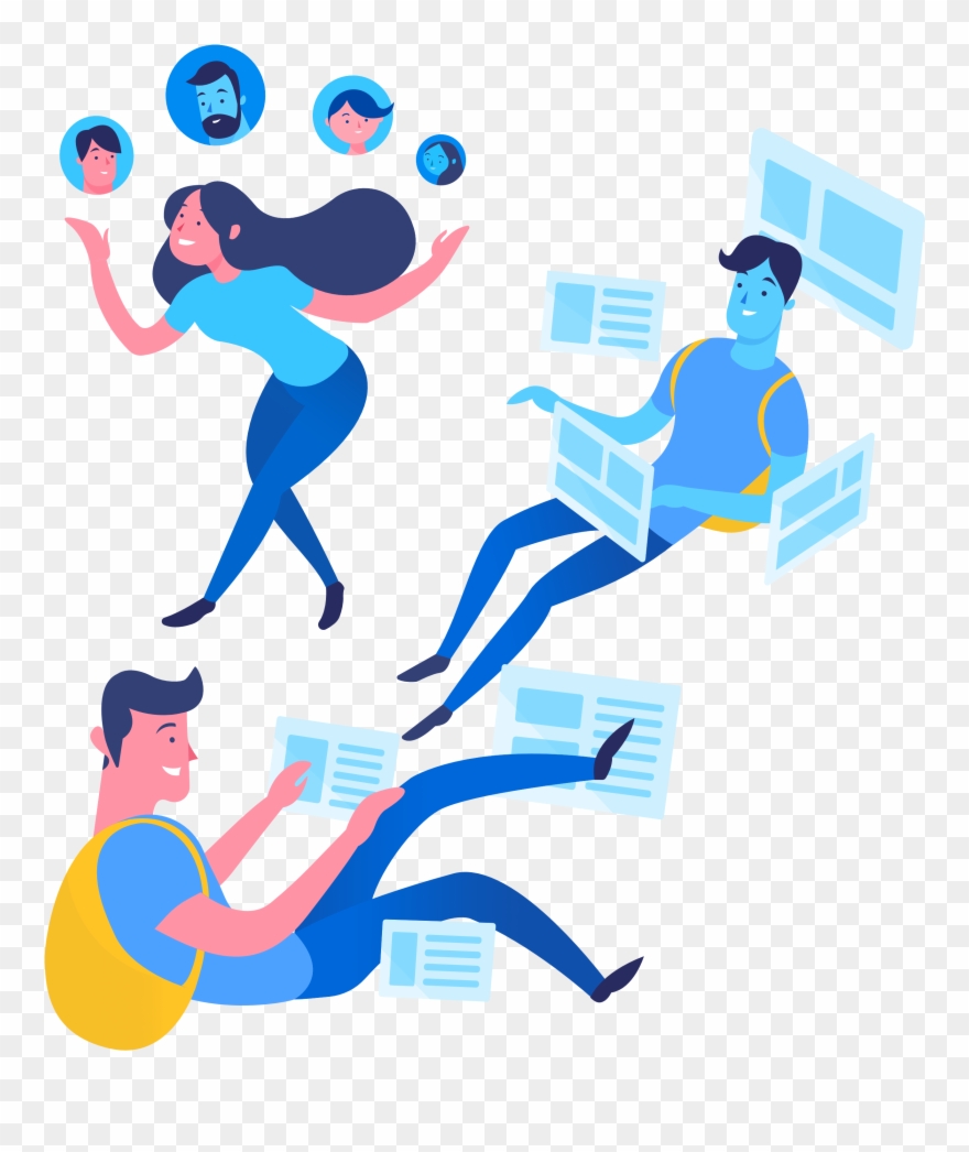 Student Illustration Lumapps Social Intranet Clipart